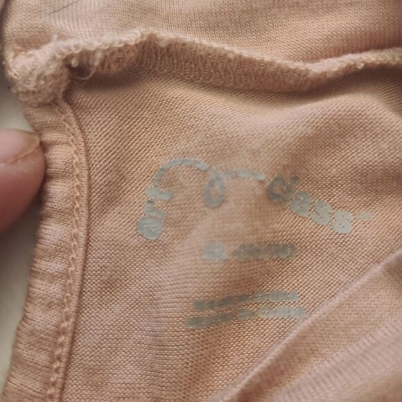 Art Class Top Lace Med Sleeves Pullover Soft Dusty Rose Sz XL 14 16 - Picture 4 of 12